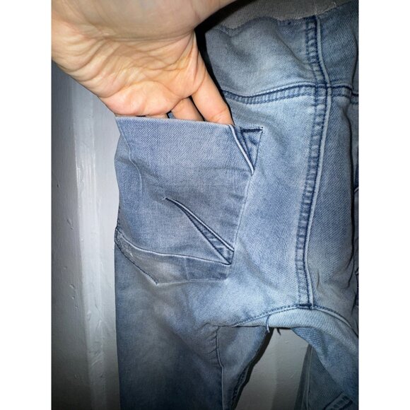 Track Denim Jogger Pants Size 30 Light Blue Jeans Casual Sweats Trendy City Cute - Picture 4 of 8